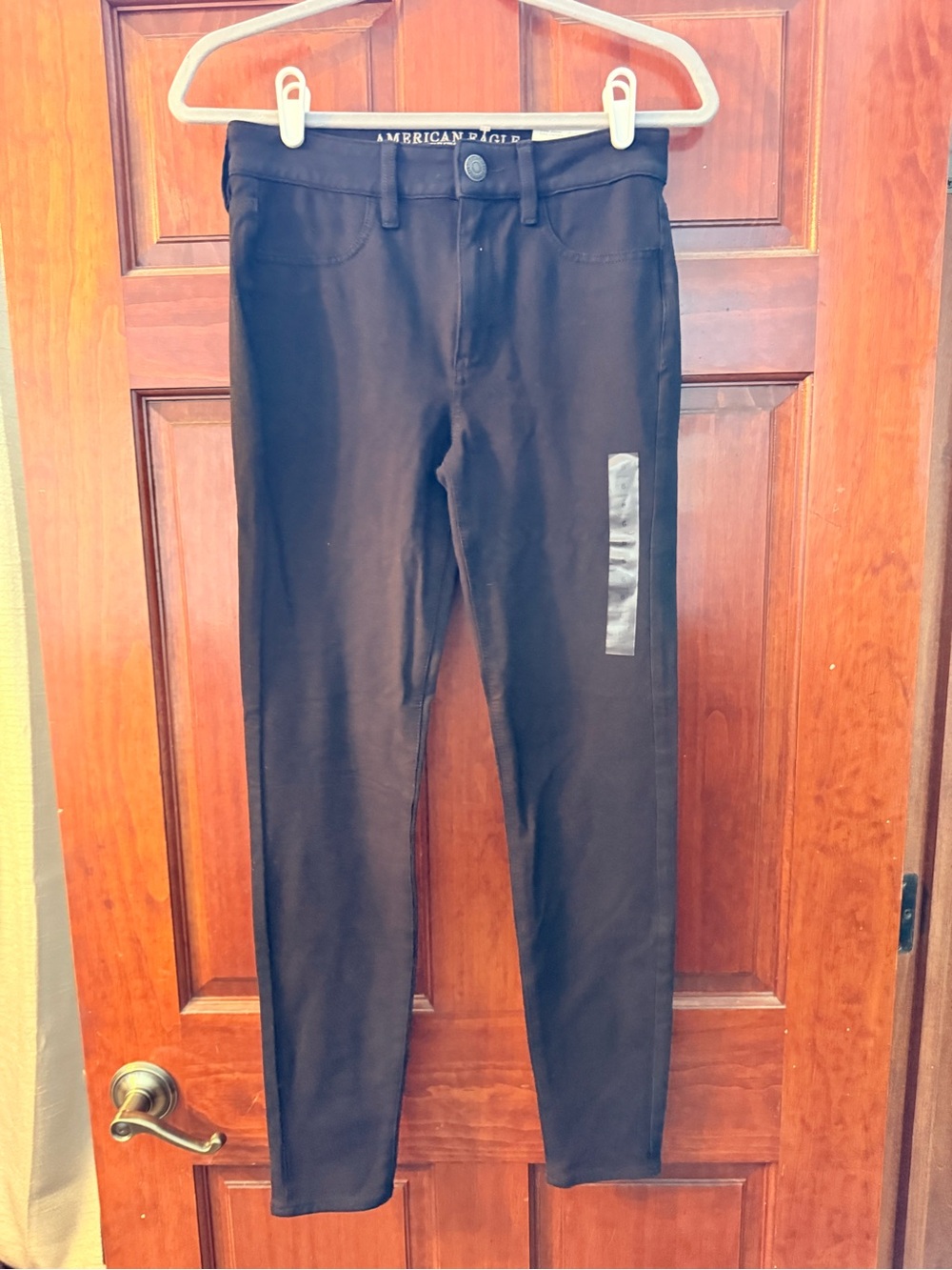 American Eagle Outfitters Black Skinny Stretch Hi-Rise Jegging